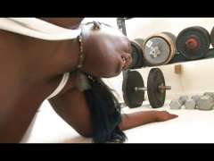 dicke ebony wird gebumst